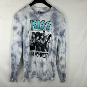 Kiss IN concert band tee long sleeve tie dye size M